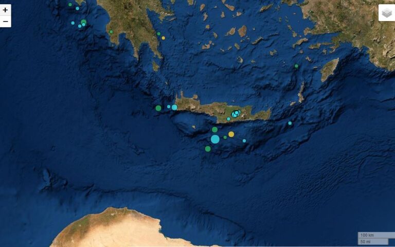 Σεισμός τώρα 4,7 Ρίχτερ στην Κρήτη