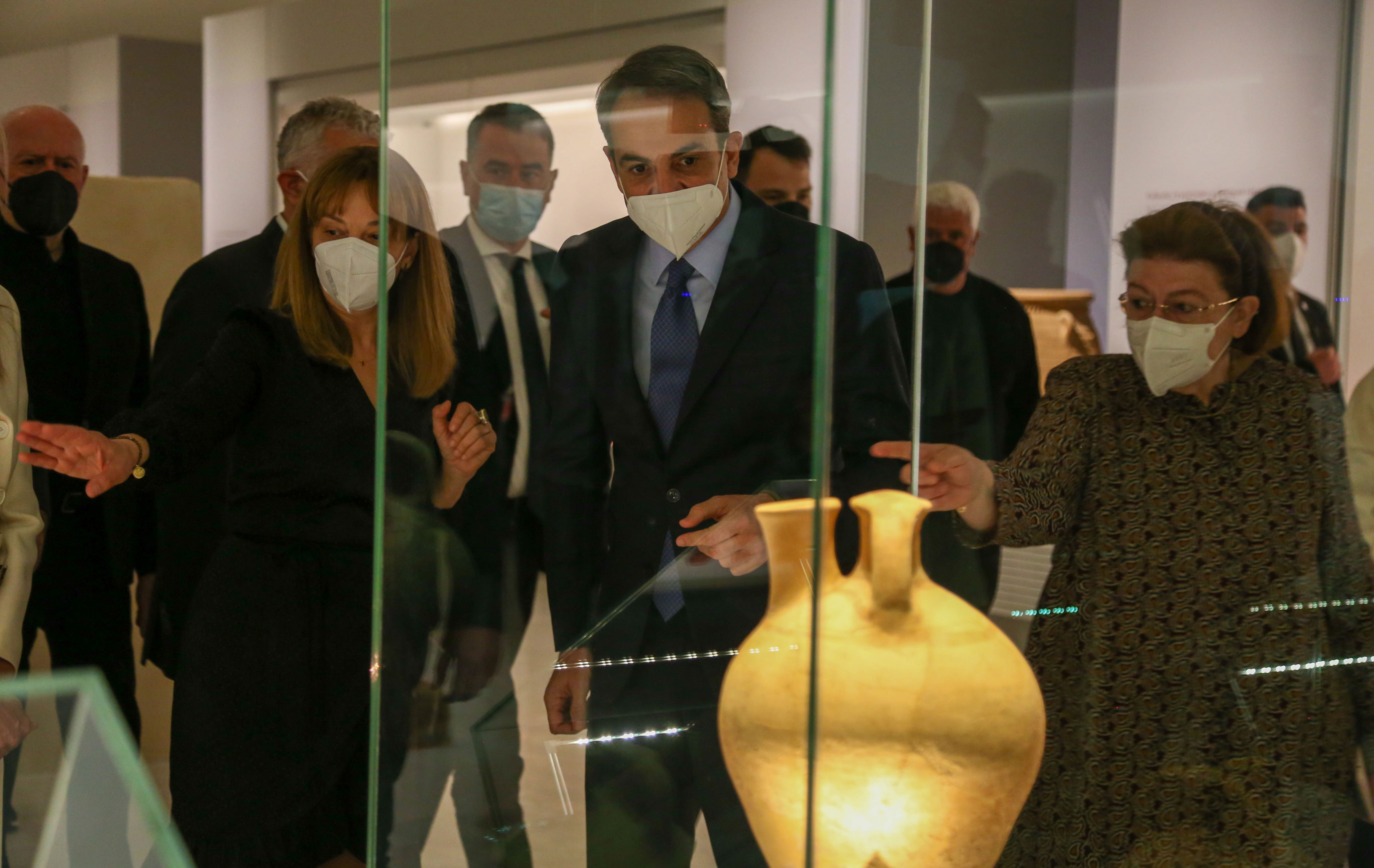 Στο νέο αρχαιολογικό Μουσείο Χανίων ο πρωθυπουργός Κυριάκος Μητσοτάκης (εικόνες)-1
