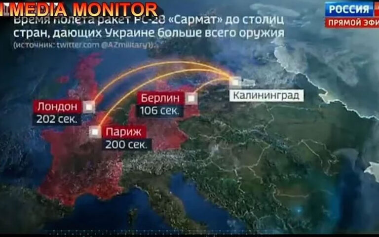 Πυρηνικές απειλές σε ρωσική εκπομπή: «Σε 202 δευτερόλεπτα το Λονδίνο δεν θα υπάρχει»
