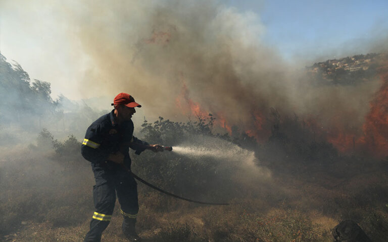 Κόρινθος: Υπό μερικό έλεγχο η φωτιά στις Κεχριές