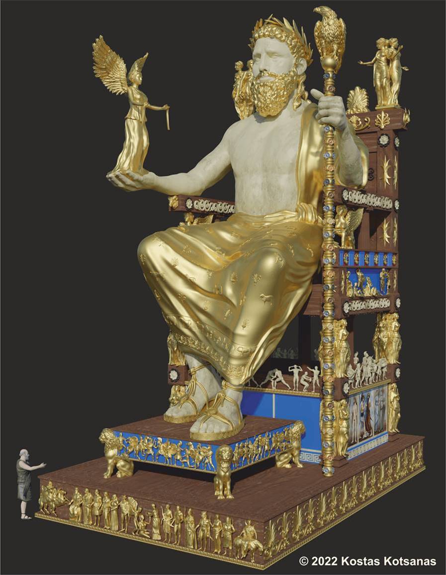 «Ξαναζωντανεύει» το χρυσελεφάντινο άγαλμα του Δία στην Αρχαία Ολυμπία-1