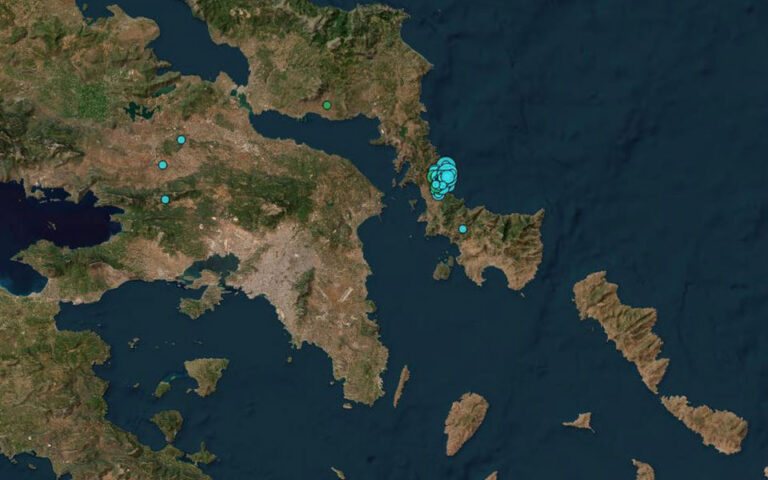 Ισχυρός σεισμός 5 Ρίχτερ στη νότια Εύβοια – Αισθητός στην Αττική