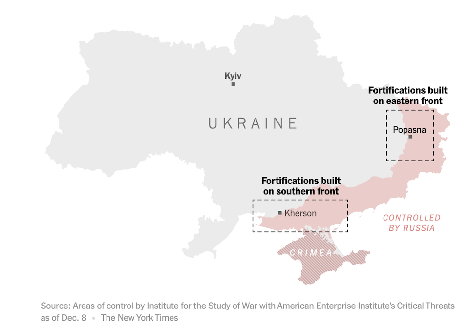 Ουκρανία: Οι Ρώσοι οχυρώνονται με «δόντια δράκου» και «παγίδες για τανκς»-1