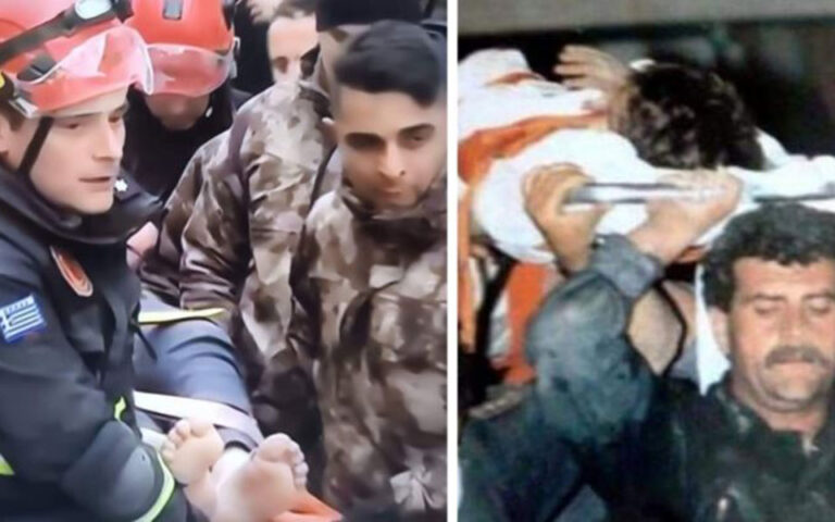 Σεισμός: Ο γιος πυροσβέστη που είχε σώσει τον μικρό Ανδρέα στο Αίγιο, απεγκλώβισε παιδί στην Τουρκία