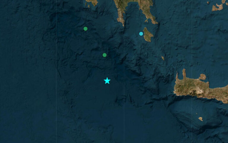 Σεισμός τώρα 5,2 Ρίχτερ δυτικά της Κρήτης
