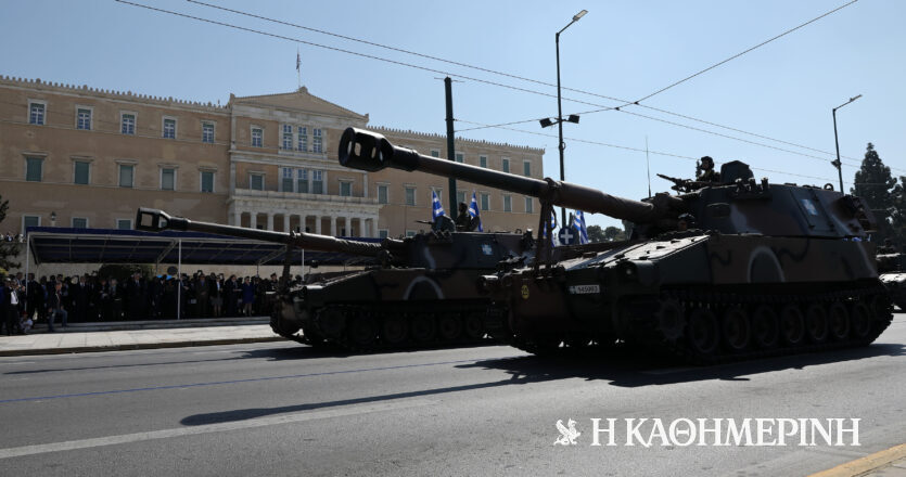 March 25: Military parade in Athens with Mortar and F-16 Vipers