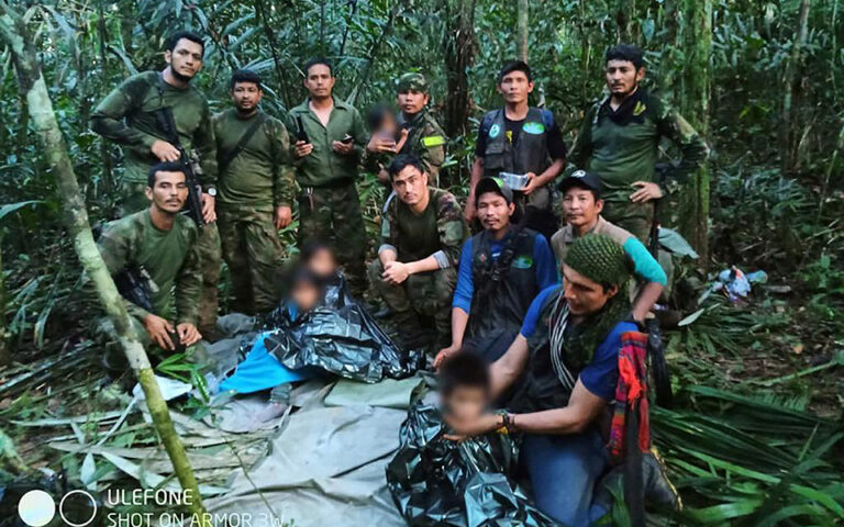 Tο «θαύμα» της Κολομβίας: Βρέθηκαν ζωντανά μετά από 40 ημέρες τα τέσσερα παιδιά που είχαν χαθεί στη ζούγκλα