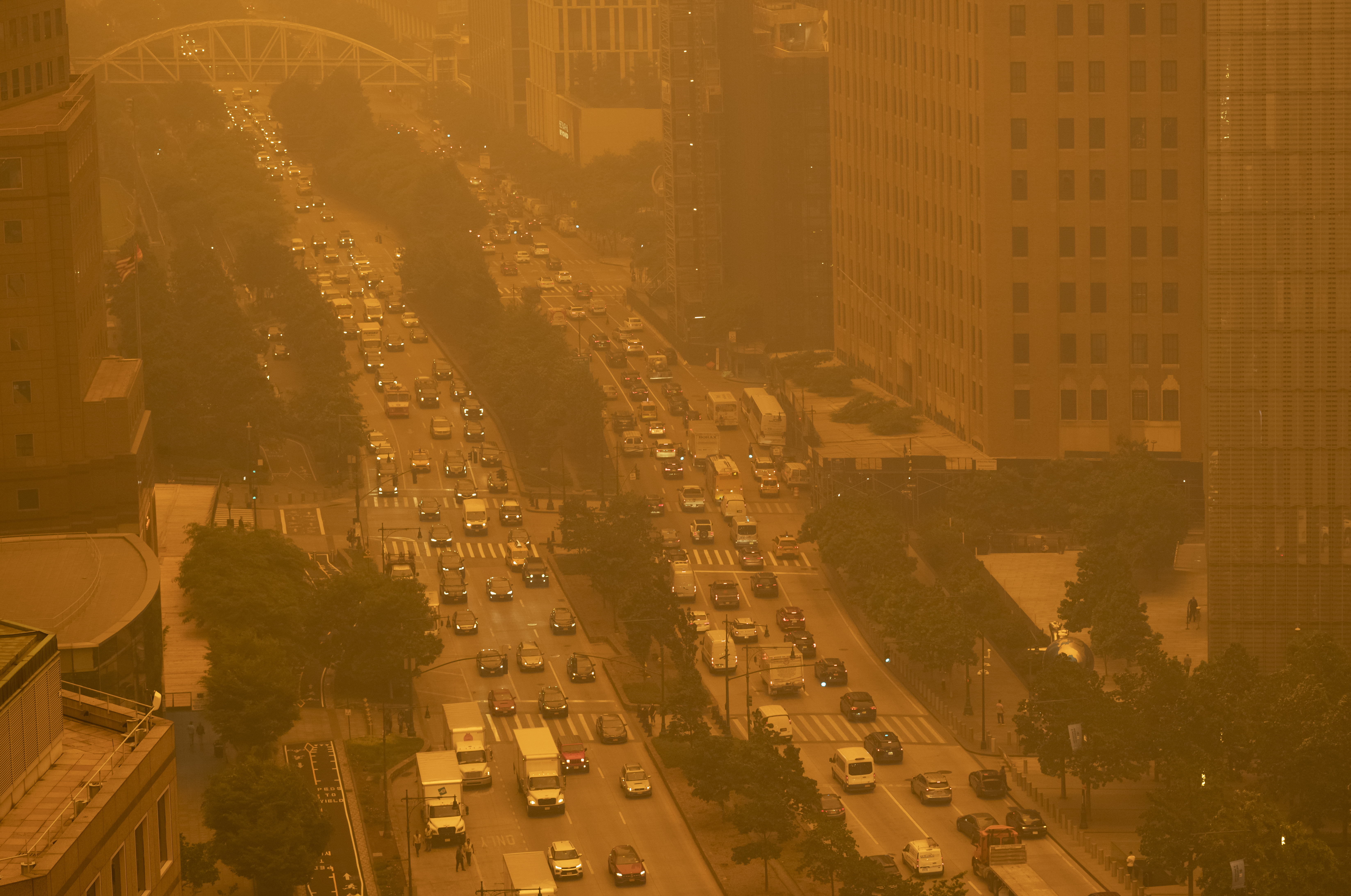H ποιότητα του αέρα στη Nέα Υόρκη «η χειρότερη στον κόσμο» – Πώς ο καπνός σκέπασε την πόλη σε 3 ώρες-3