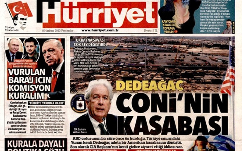 Δυσφορία Τουρκίας για Αλεξανδρούπολη, μέσω Hurriyet: Η «πόλη του Αμερικανού» και η μυστική επίσκεψη του αρχηγού της CIA-1