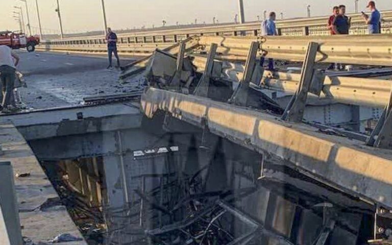 Πόλεμος στην Ουκρανία: Δύο νεκροί από διπλό πλήγμα στη Γέφυρα της Κριμαίας