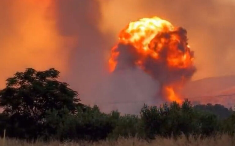 Νέα έκρηξη στη Ν. Αγχίαλο – Εντολή εκκένωσης σε ακτίνα 3 χιλιομέτρων