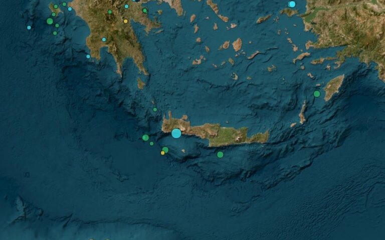 Σεισμός τώρα: 4,9 Ρίχτερ στην Κρήτη