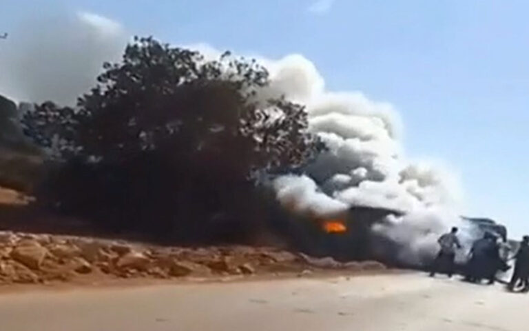 Λιβύη: Νέο βίντεο λίγα λεπτά μετά το τροχαίο