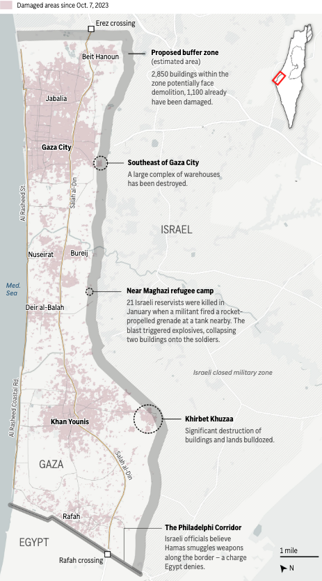 Ο χάρτης της καταστροφής στη Γάζα-3