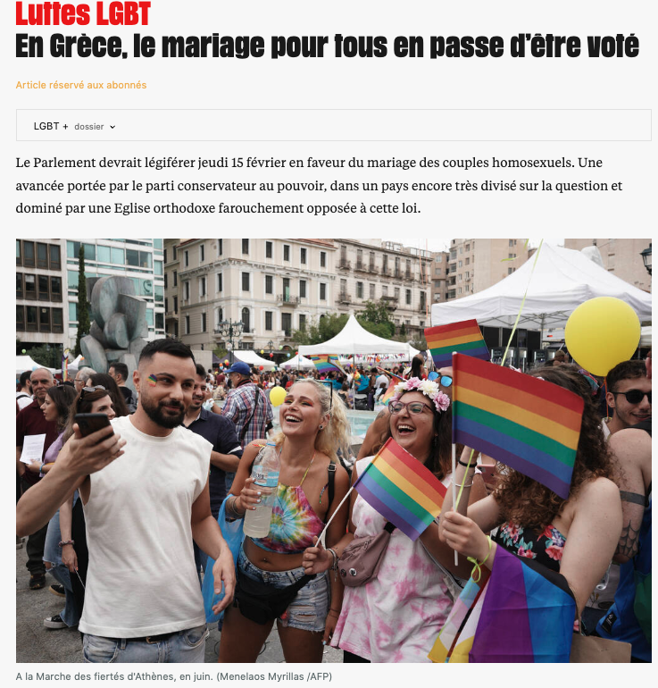 Διεθνή ΜΜΕ για γάμο ομοφύλων: «Ελλάδα, η πρώτη ορθόδοξη χώρα που τον νομιμοποιεί»-3