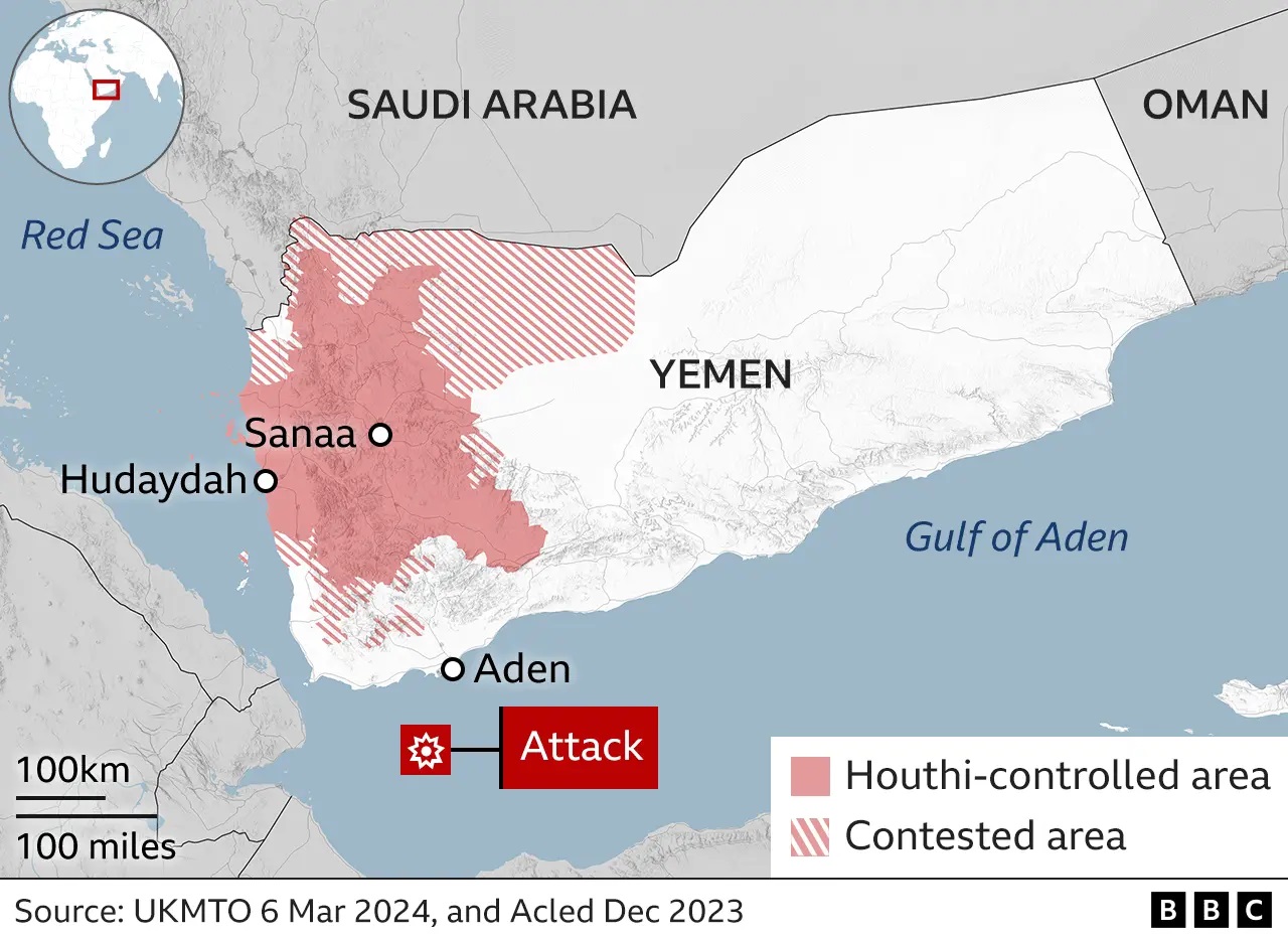 Υεμένη: Τουλάχιστον δύο νεκροί από την επίθεση Χούθι σε ελληνόκτητο πλοίο-1
