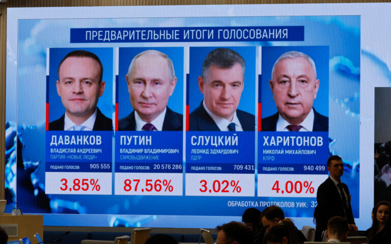 Ρωσία – εκλογές: Το 88% του Πούτιν γεννά αντιδράσεις, επικρίσεις, αμφιβολίες