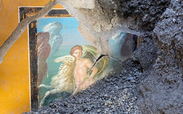 Πομπηία: Ανακαλύφθηκε τοιχογραφία του Φρίξου και της Ελλης