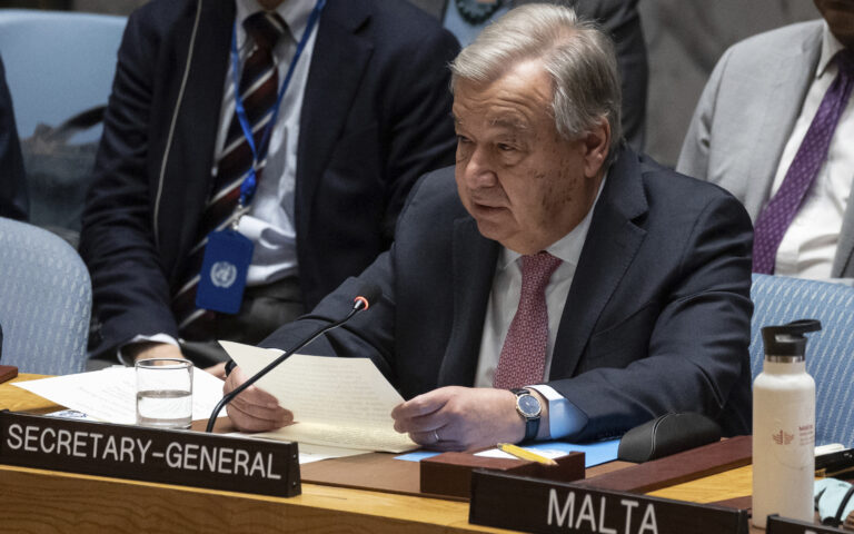 ΟΗΕ: Σε τεταμένο κλίμα το Σ.Α. – «Ούτε η περιοχή ούτε ο κόσμος αντέχουν κι άλλο πόλεμο»