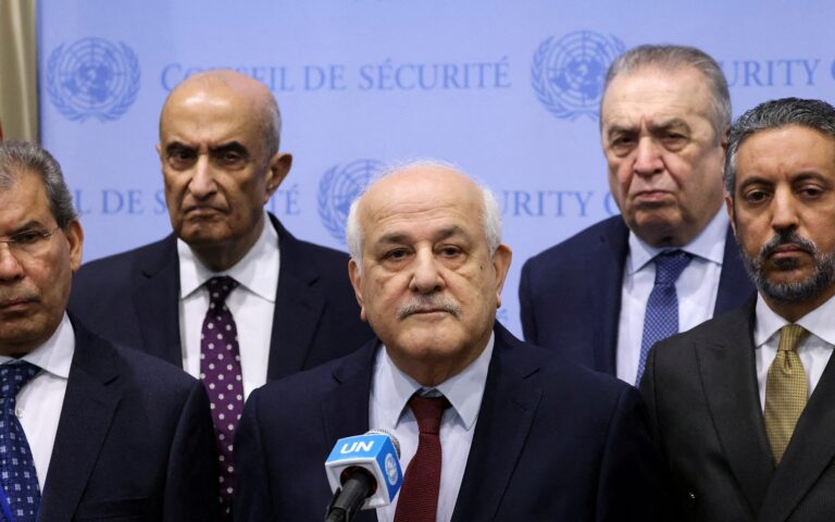 Συμβούλιο Ασφαλείας: Δεν υπάρχει συναίνεση για ένταξη της Παλαιστίνης στον ΟΗΕ