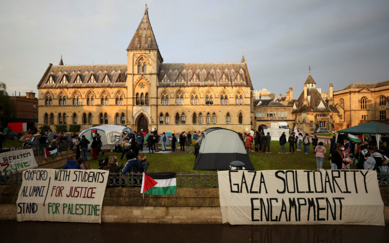 Καταλήψεις για τη Γάζα σε Οξφόρδη, Κέιμπριτζ, Αμστερνταμ και Γάνδη